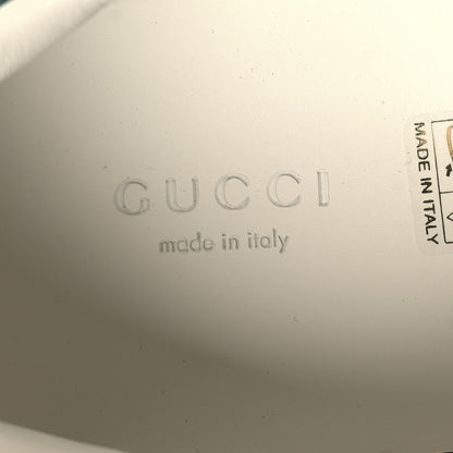 Gucci Calfskin Web GG Apple Embroidered Womens Ace Sneakers 39 White 9 of 10
