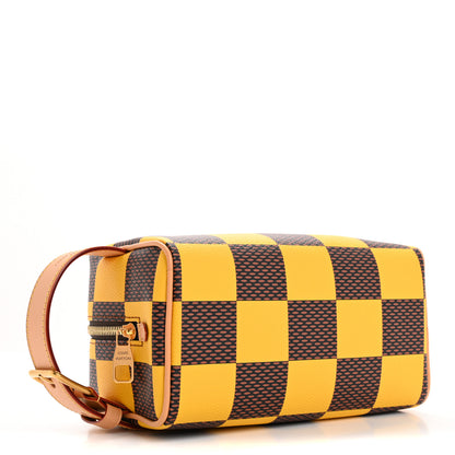 Louis Vuitton Damier Pop Dopp Kit Toilet Pouch Jaune Mat 4 of 7