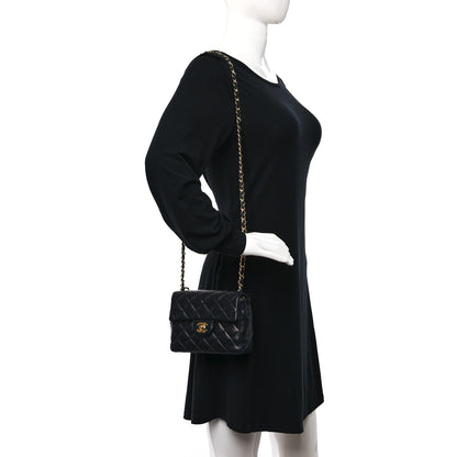 Chanel Lambskin Quilted Mini Square Flap Black 2 of 13