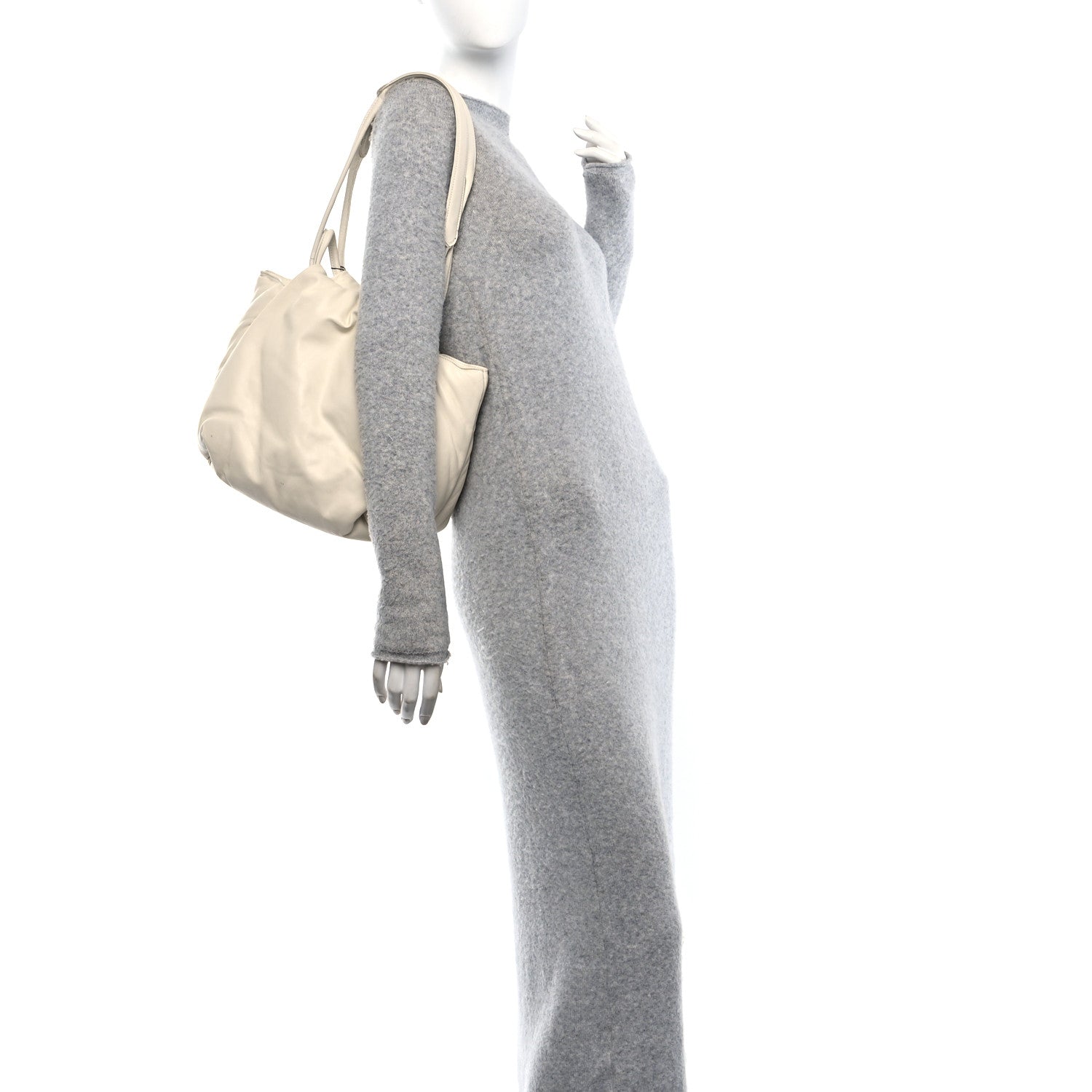 Celine Goatskin Pillow Bucket Bag White 2 of 16