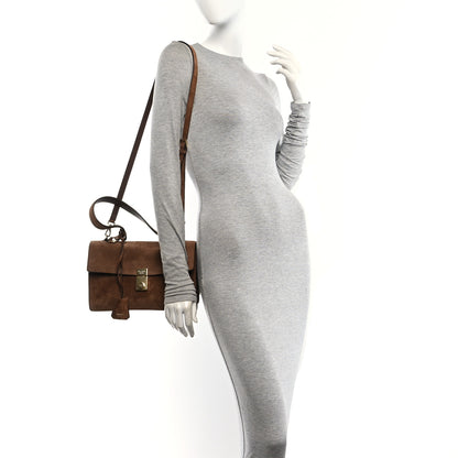 Prada Camoscio Medium Soft Sound Shoulder Bag Cacao 2 of 9