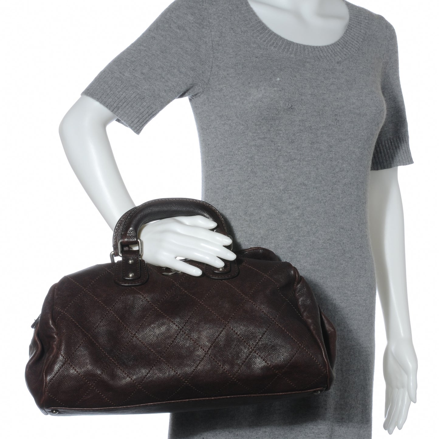 Caviar Small Outdoor Ligne Doctor Bag Brown