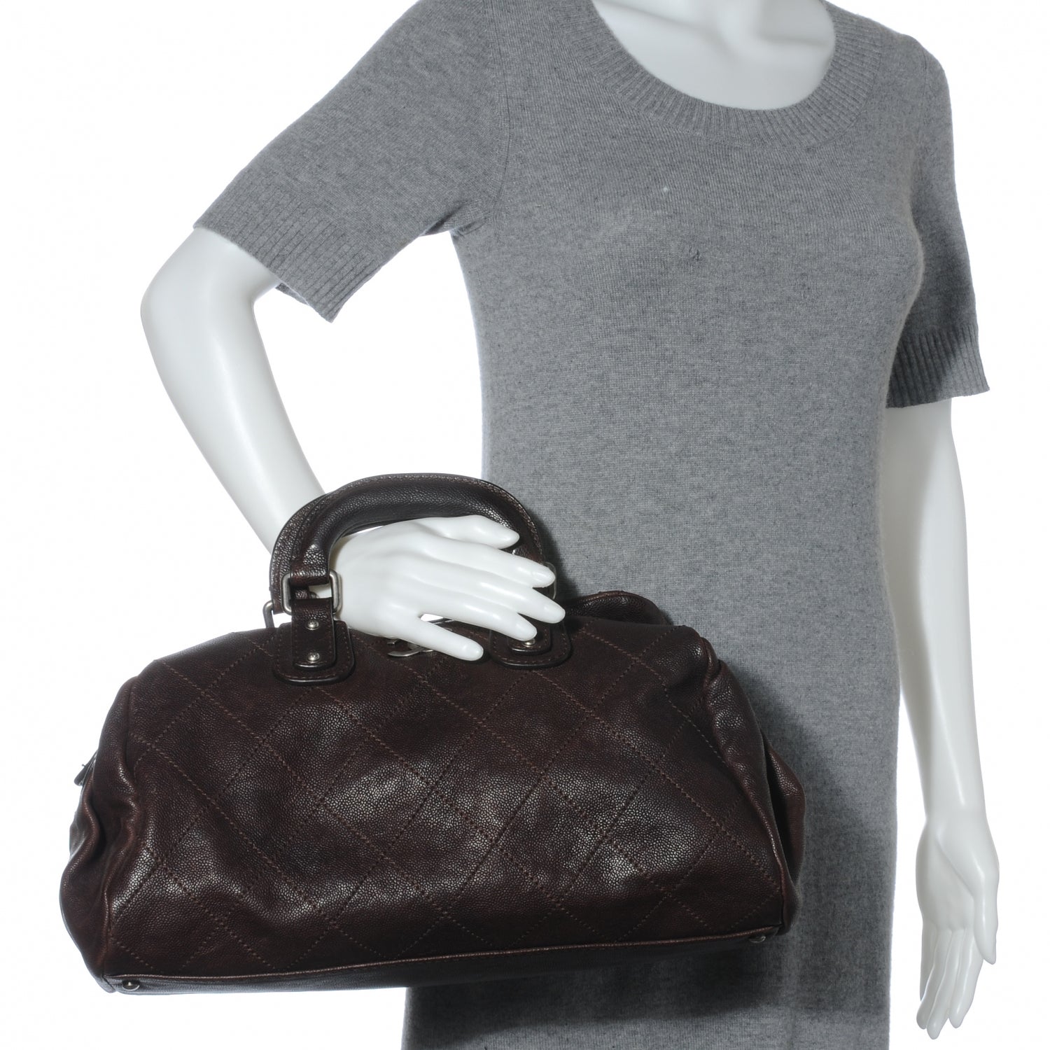 Chanel Caviar Small Outdoor Ligne Doctor Bag Brown 2 of 7