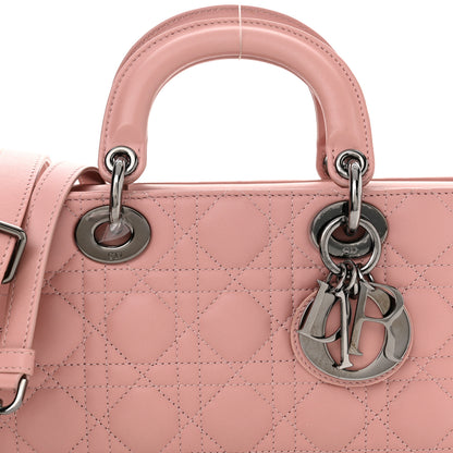 Christian Dior Lambskin Cannage Medium Lady D-Joy Old Rose 8 of 12