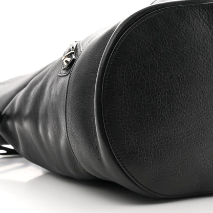 Balenciaga Veau Papier Classic Hardware Drop Bucket Bag Black 11 of 11