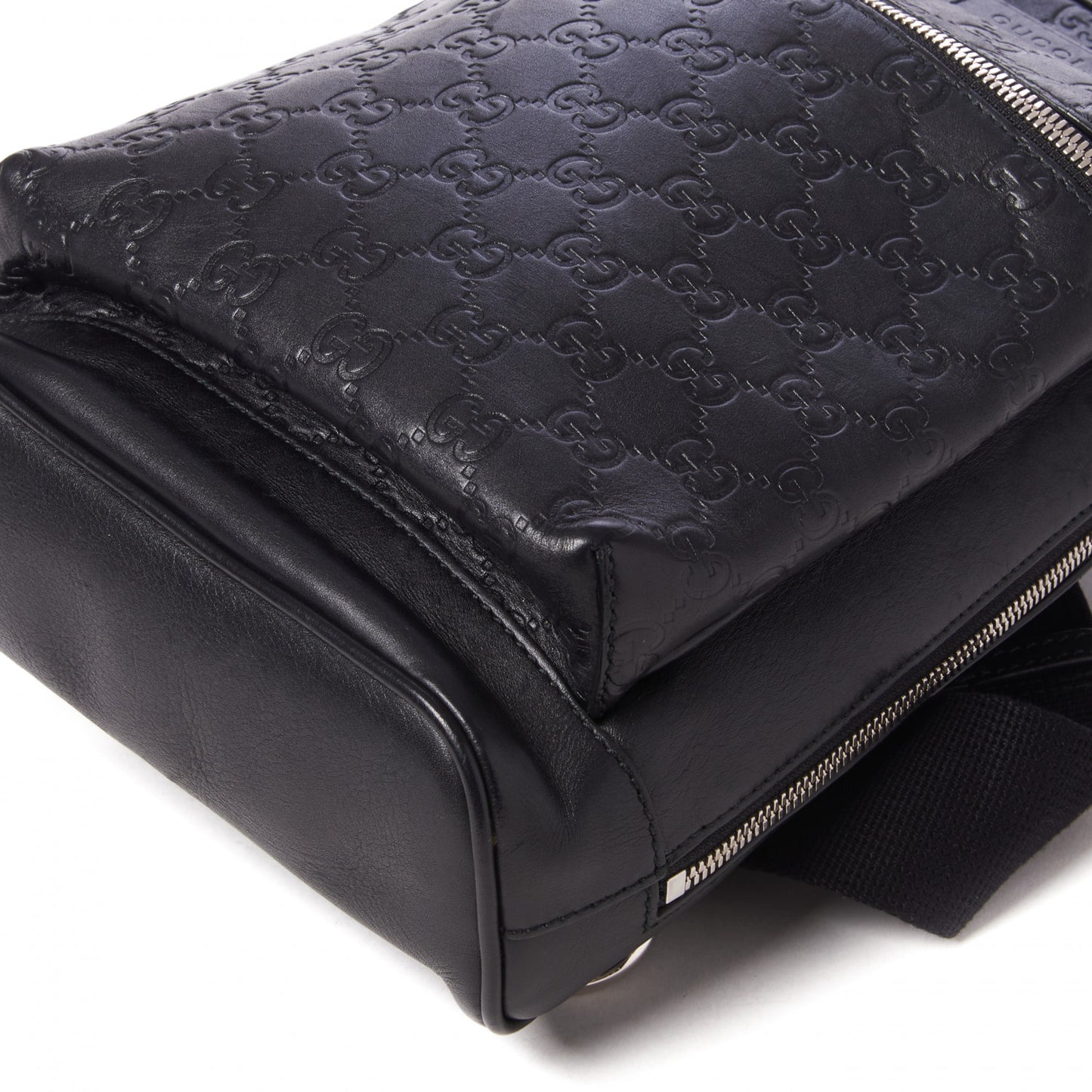 Guccissima Sling Backpack Black
