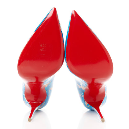 Christian Louboutin Patent Loubi Odyssey Hot Chick 120 Pumps 40 Multicolor 5 of 7