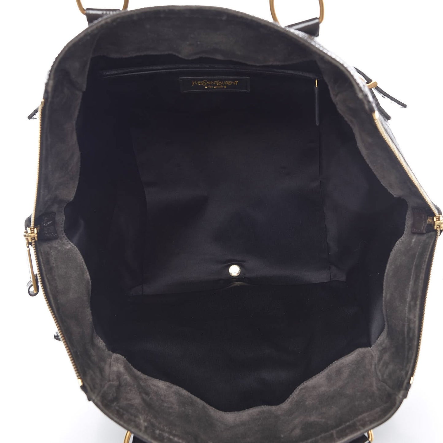 Patent Medium Downtown Tote Grey