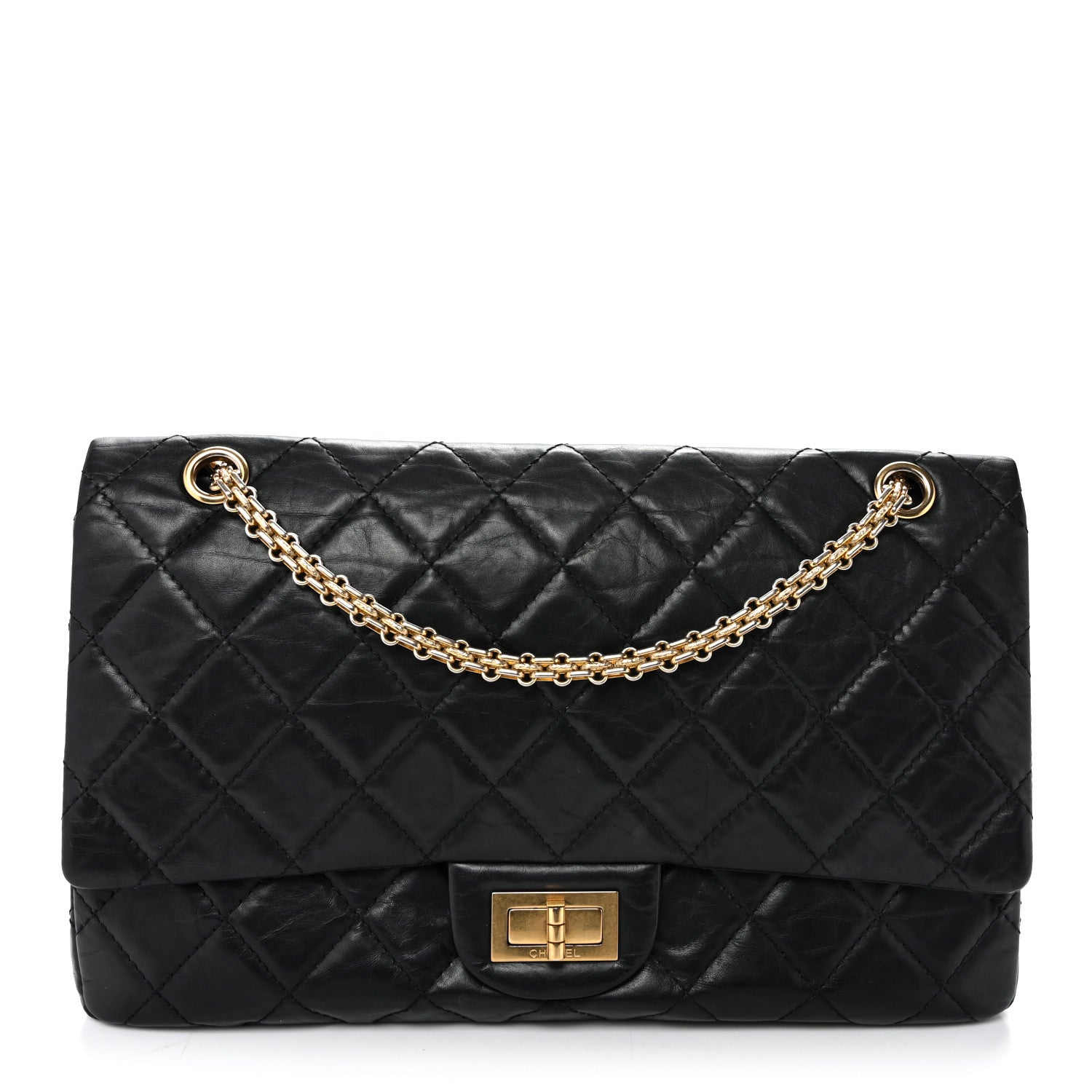 Chanel Aged Calfskin Quilted 2.55 Reissue 227 Flap Black 1 of 10