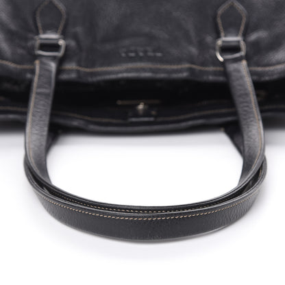 Prada Vitello Daino Light Tote Black 10 of 13