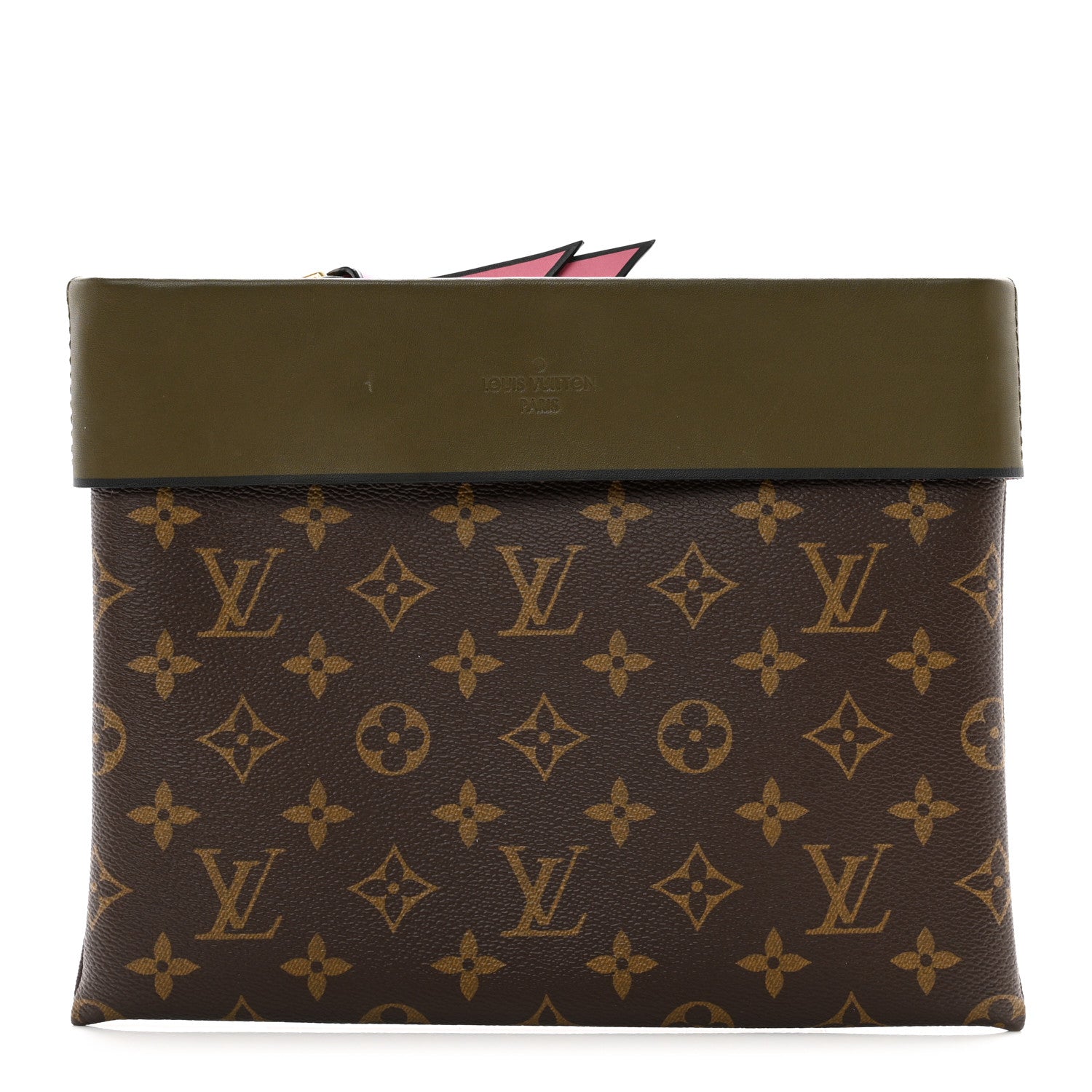 Louis Vuitton Monogram Tuileries Pochette Kaki 1 of 6