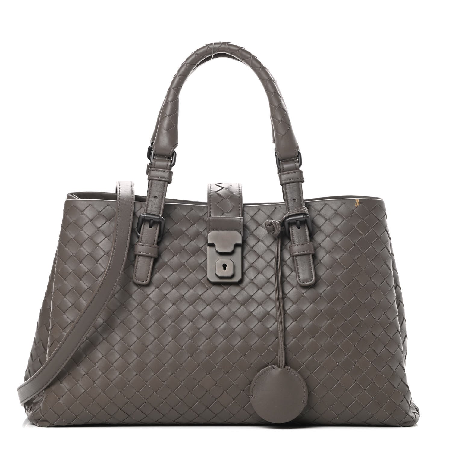 Bottega Veneta Light Calf Intrecciato Small Roma Steel 1 of 11