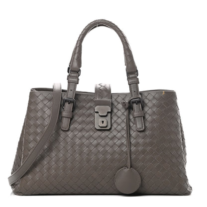 Bottega Veneta Light Calf Intrecciato Small Roma Steel 1 of 11
