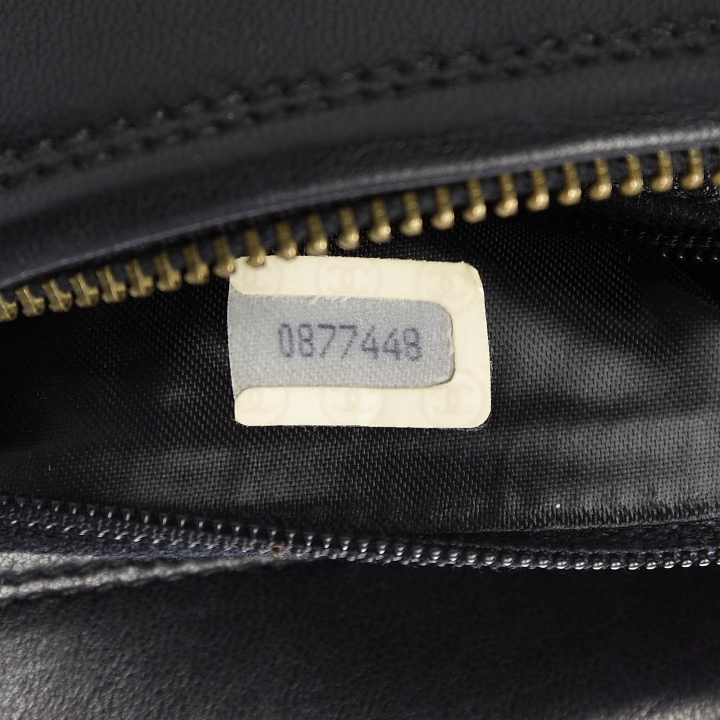 Lambskin Quilted Tassel Camera Case Black