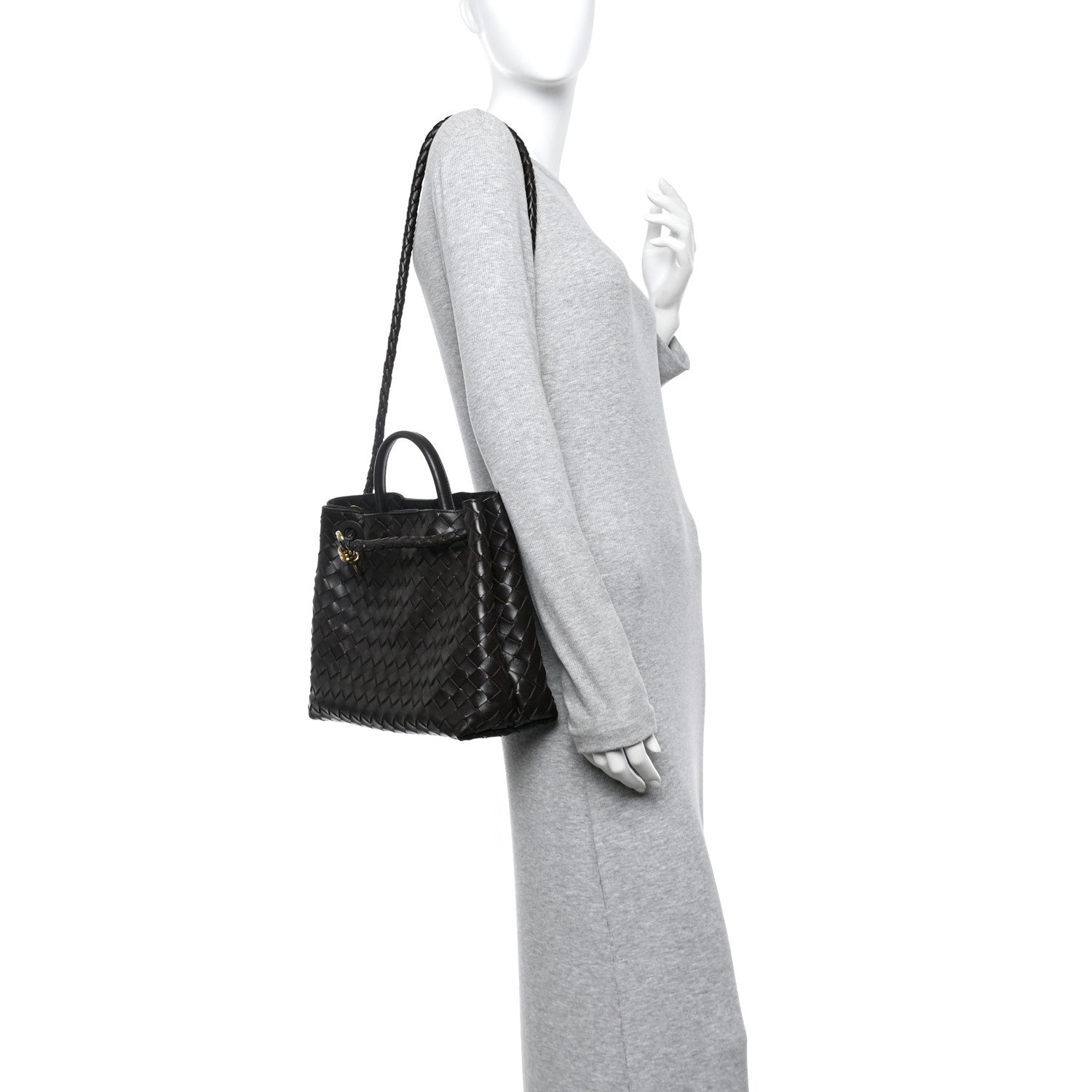 Bottega Veneta Nappa Intrecciato Medium Andiamo Shoulder Bag Fondant 2 of 11