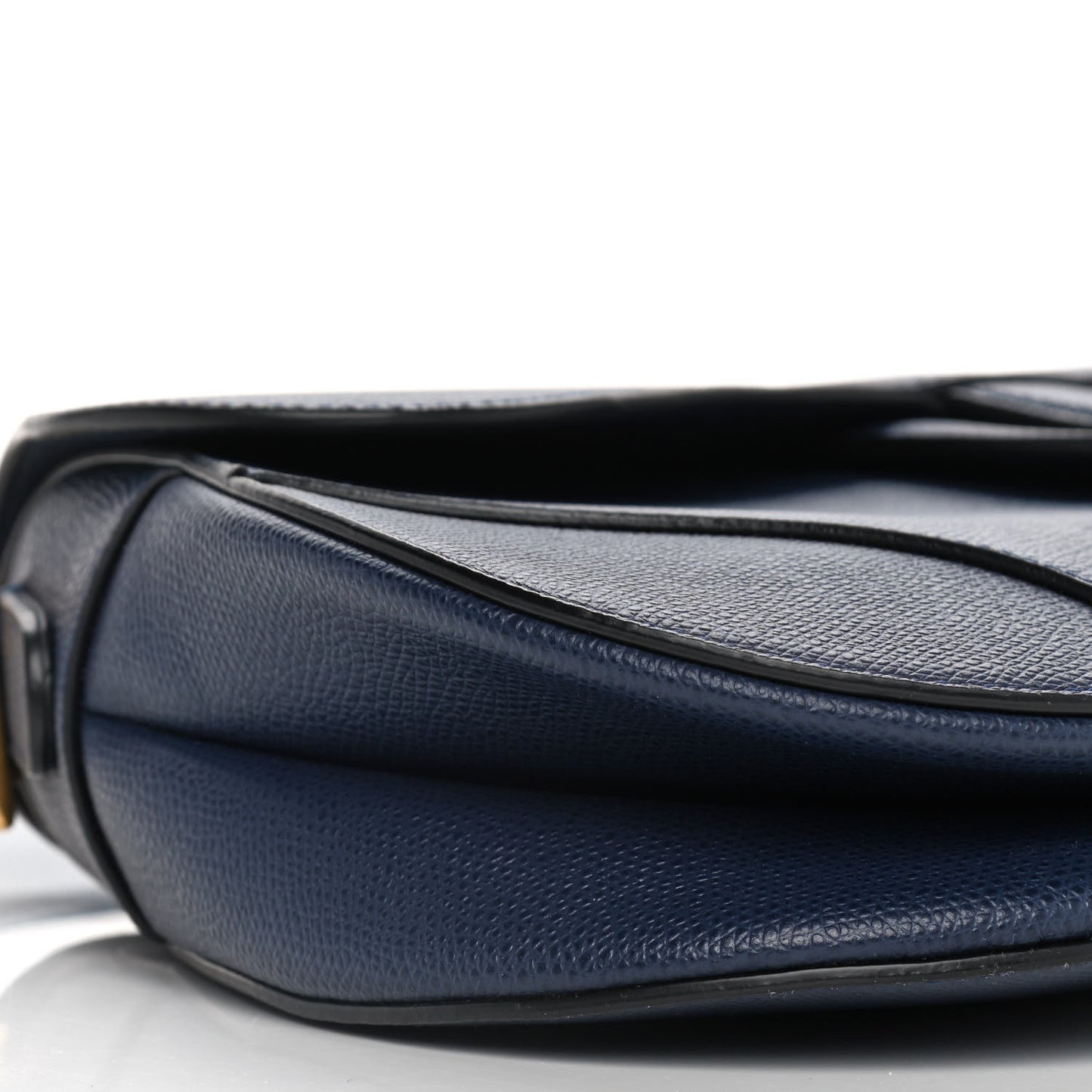 Grained Calfskin Saddle Bag Indigo