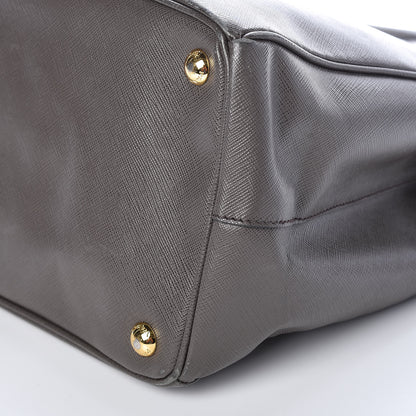 Prada Saffiano Medium Galleria Double Zip Tote Grafite 12 of 16