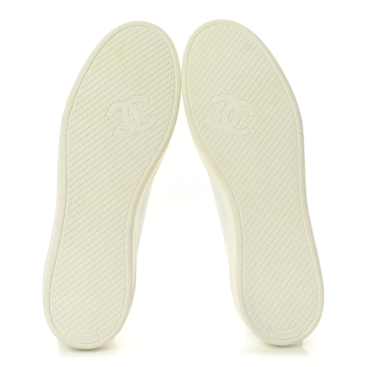 Calfskin Mens CC Sneakers 41 White