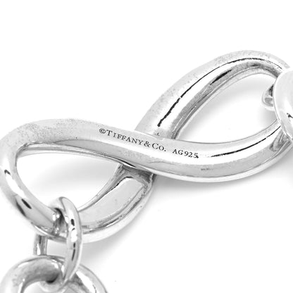 Tiffany Sterling Silver Wide Infinity Chain Bracelet 4 of 4