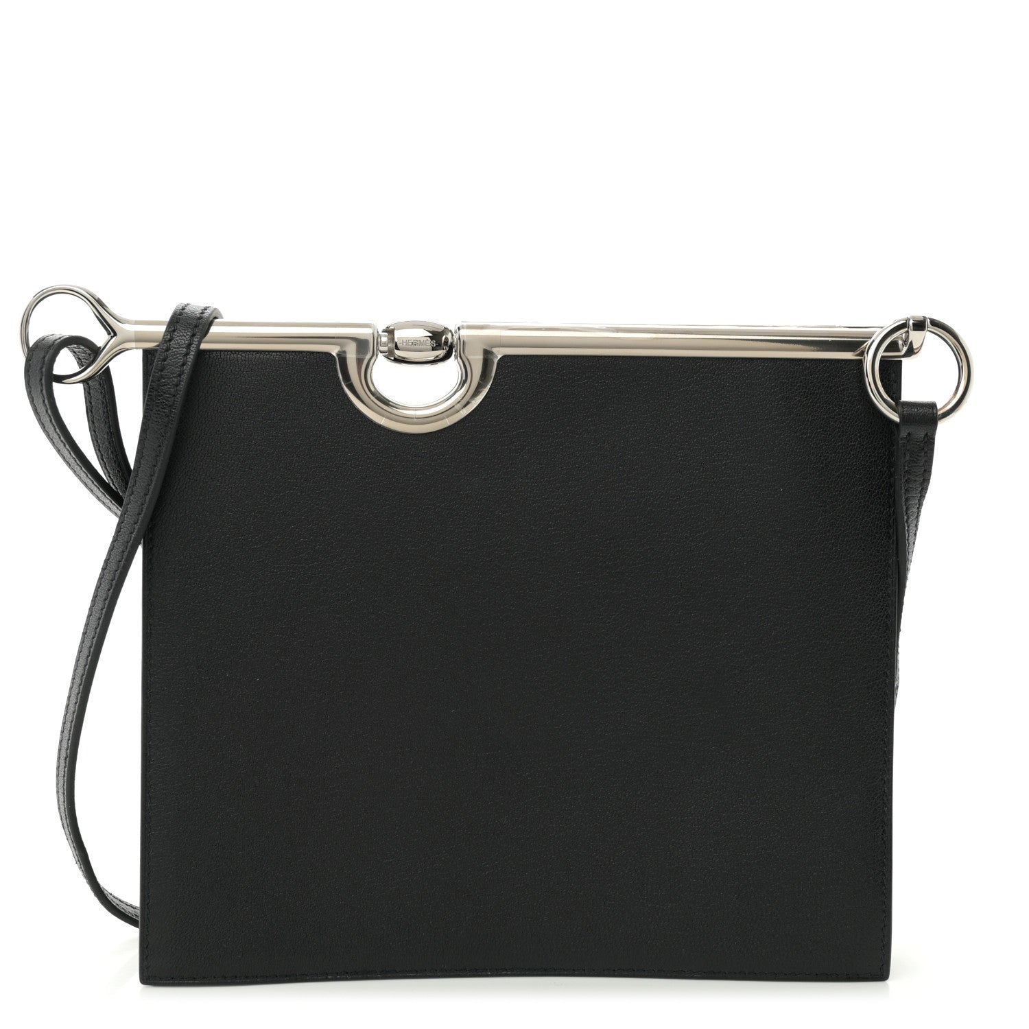 Hermes Chevre Chamkila Mors De Bride Bag Black 1 of 11