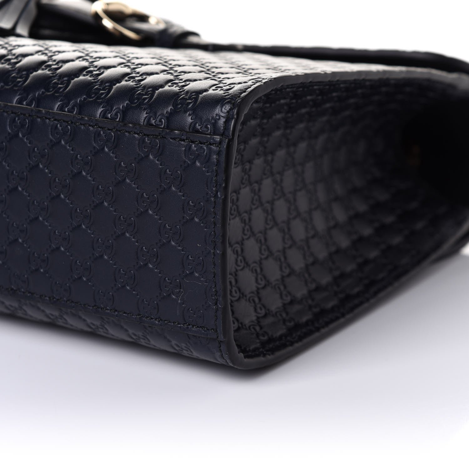 Gucci Soft Microguccissima Medium Emily Chain Shoulder Bag Blue 11 of 11