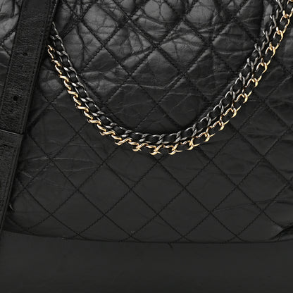Chanel Aged Calfskin Quilted Maxi Gabrielle Hobo Black 8 of 18
