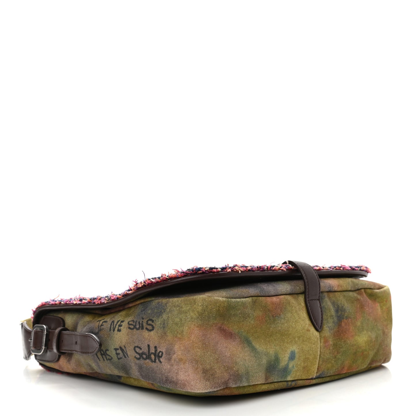 Washed Toile Graffiti On The Pavements Messenger Khaki Multicolor