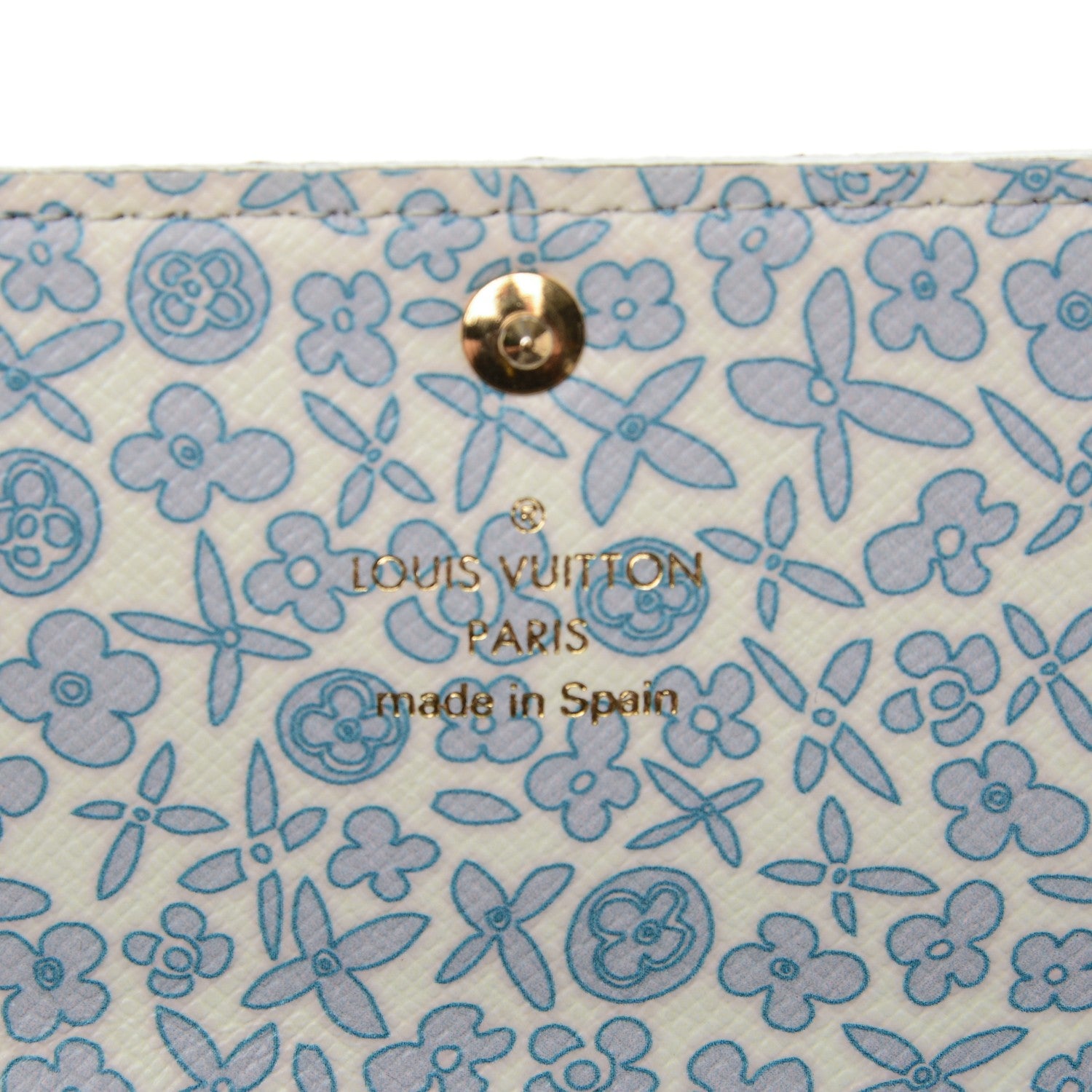 Louis Vuitton Monogram Fleuri Sarah Wallet Violet 6 of 6