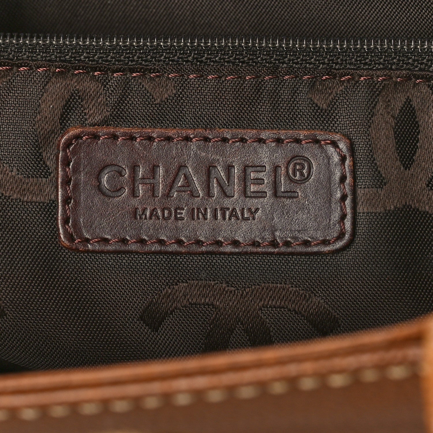 Chanel Caviar Shoulder Bag Brown 6 of 15