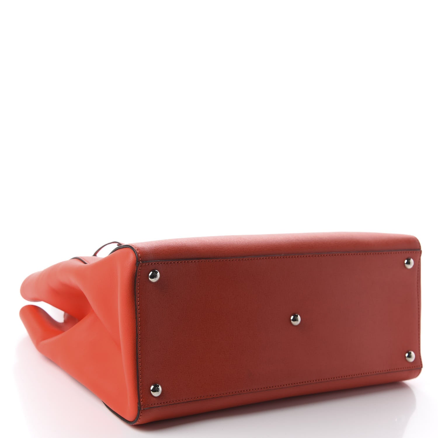 Fendi Vitello Elite Regular 2Jours Tote Papavero 3 of 9