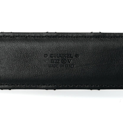 Chanel Lambskin Quilted CC Chain Belt 75 30 Black 4 of 9