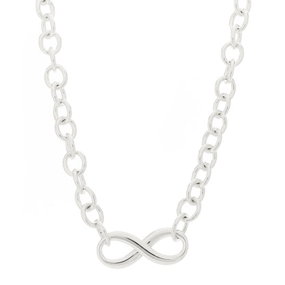 Tiffany Sterling Silver Infinity Link Necklace 1 of 5