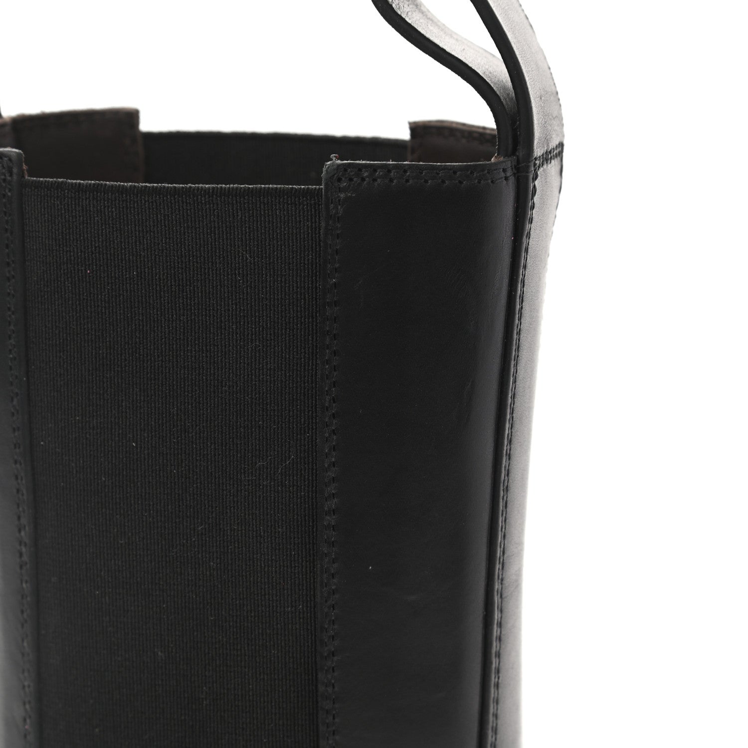 Bottega Veneta Calfskin The Tire Chelsea Boots 36 Black Sea Salt 11 of 11