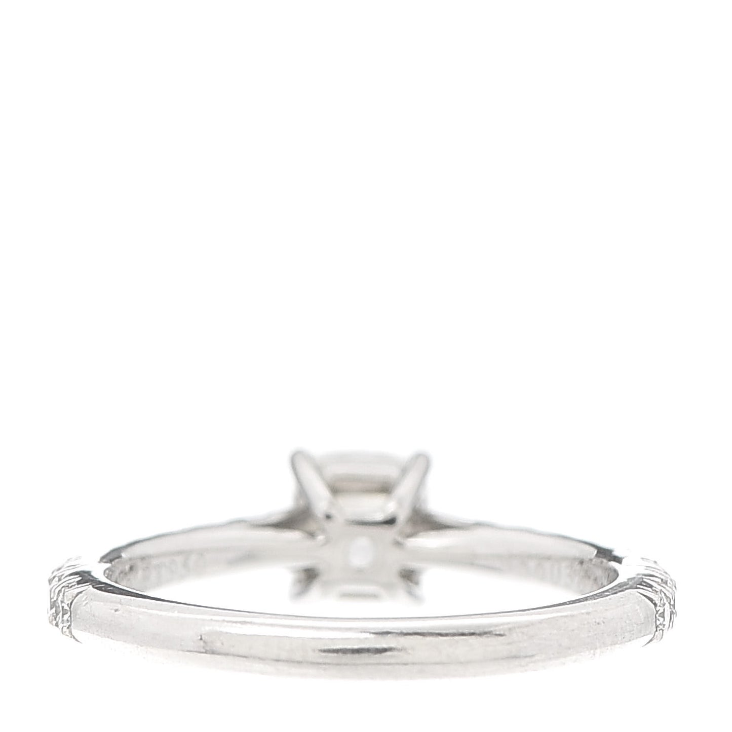 Platinum Diamond .40ct Cushion Cut Engagement Ring 44 3