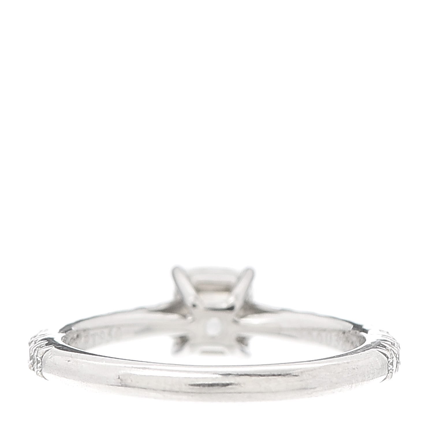 Tiffany Platinum Diamond .40ct Cushion Cut Engagement Ring 44 3 3 of 6