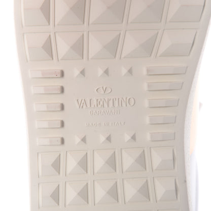 Valentino Garavani Calfskin Rockstud Open Sneakers 40 White Rose Gold 5 of 8