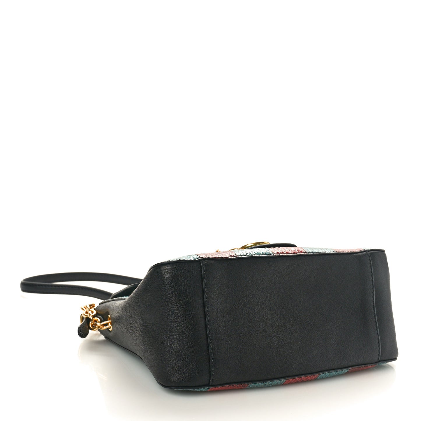 Snakeskin Stripe Keeley Satchel Blue Multicolor