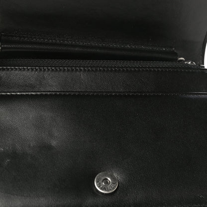 Chanel Lambskin Quilted Boy Wallet On Chain WOC Black 12 of 14
