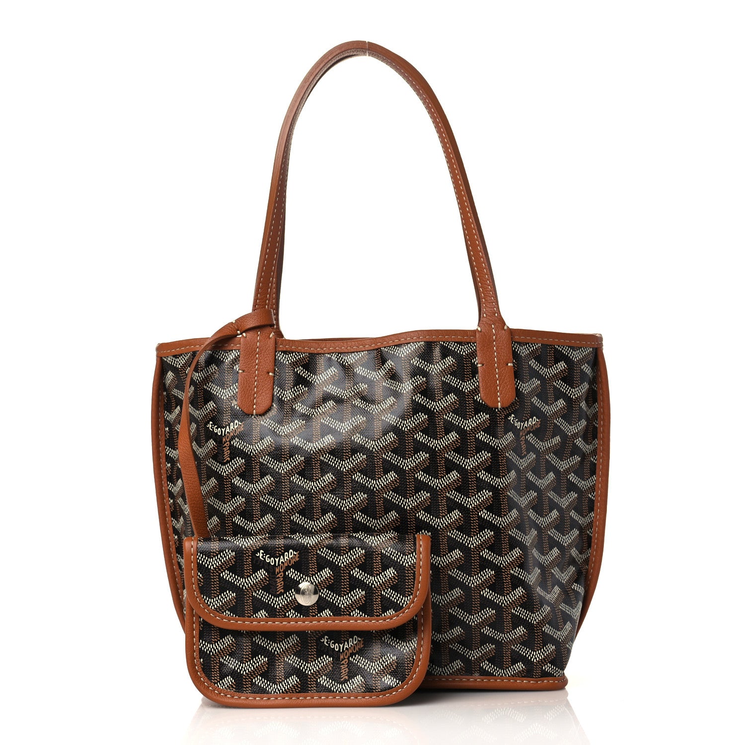 Goyard Goyardine Reversible Mini Anjou Black Gold 1 of 9