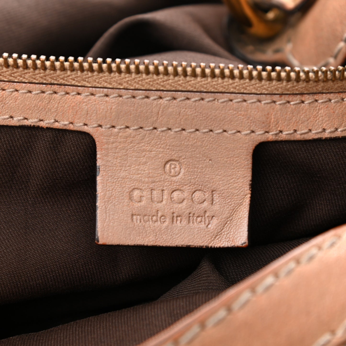 Monogram Hobo Beige
