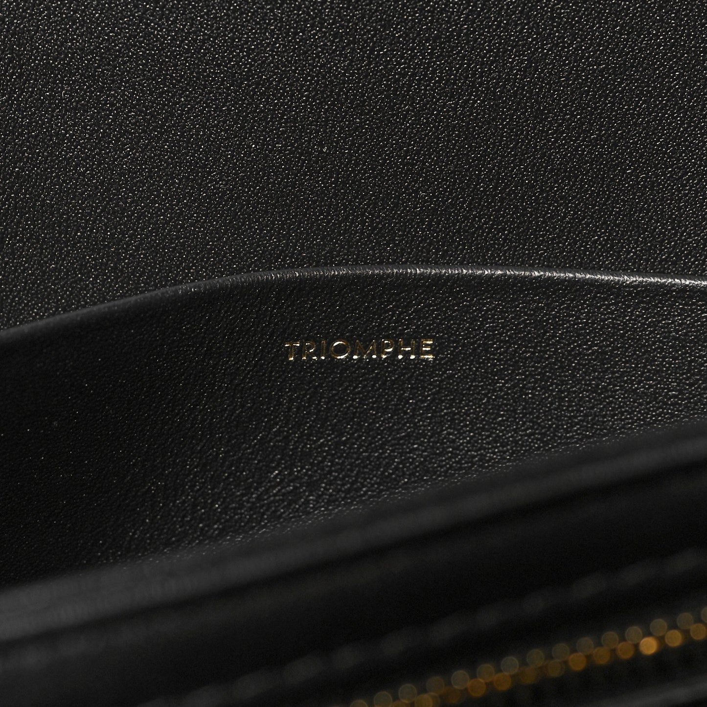 Shiny Calfskin Medium Triomphe Black