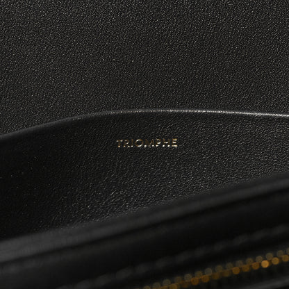 Celine Shiny Calfskin Medium Triomphe Black 9 of 12