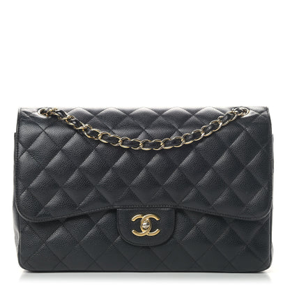 Chanel Caviar Quilted Jumbo Double Flap Black 1 of 9