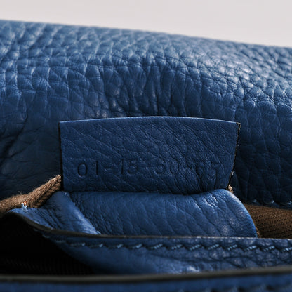 Chloe Calfskin Mini Marcie Round Crossbody Bag Factory Blue 6 of 6