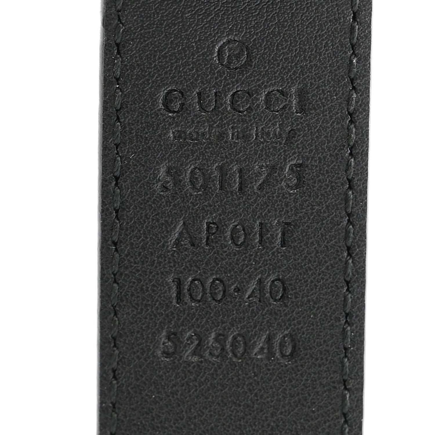 Gucci Calfskin Crystal Double G 30mm Belt 100 40 Black 5 of 6