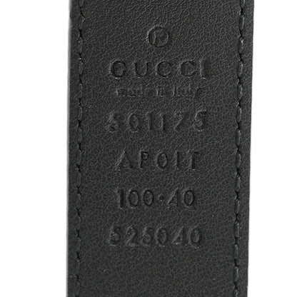 Gucci Calfskin Crystal Double G 30mm Belt 100 40 Black 5 of 6