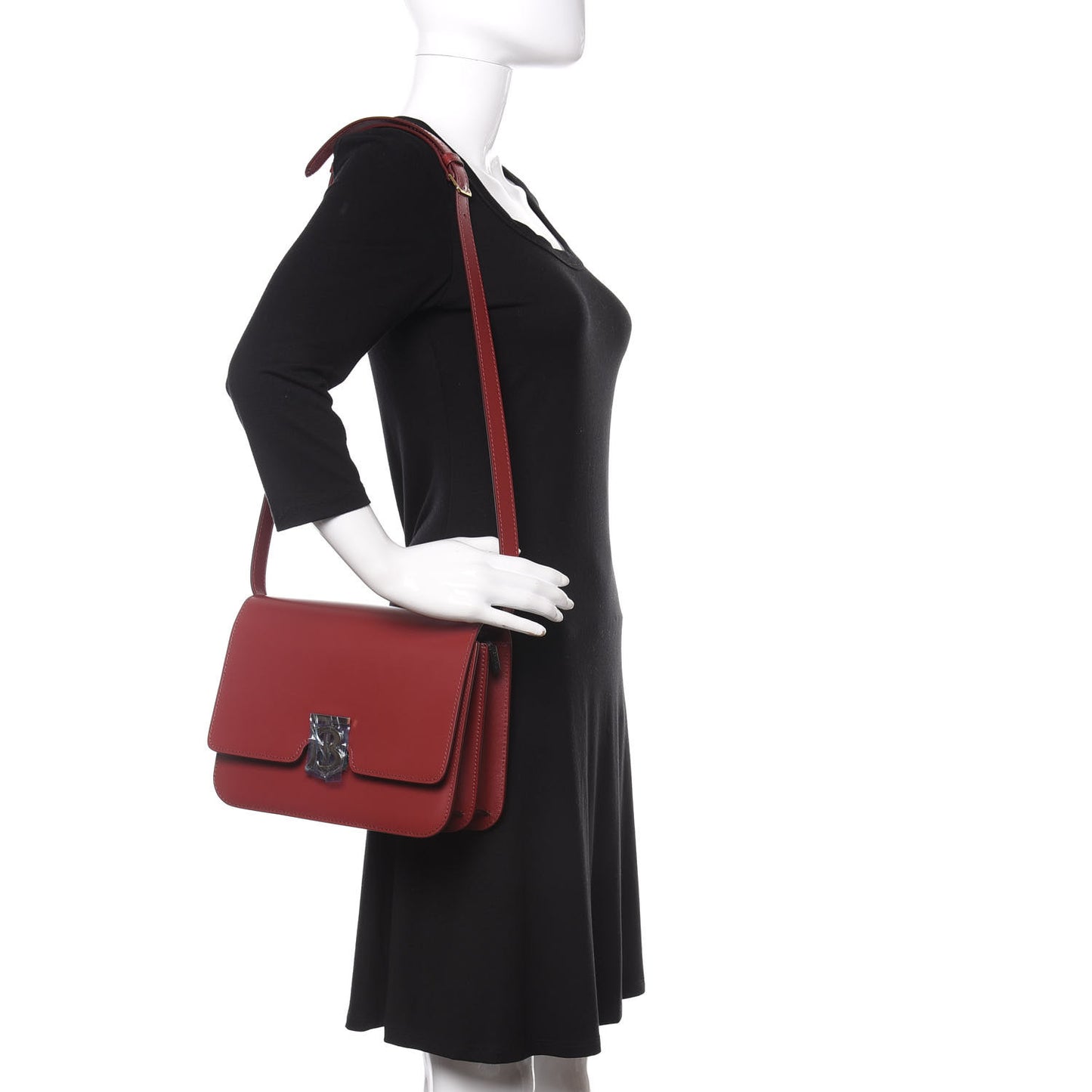 Calfskin Medium TB Bag Crimson