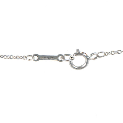 Tiffany 18K White Gold Diamond Kiss Pendant Necklace 5 of 5