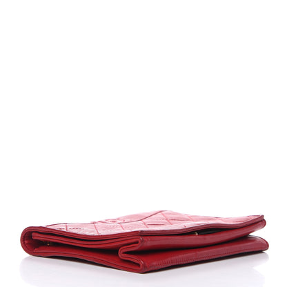 Chanel Lambskin Quilted CC Small Single Flap Red 4 of 22