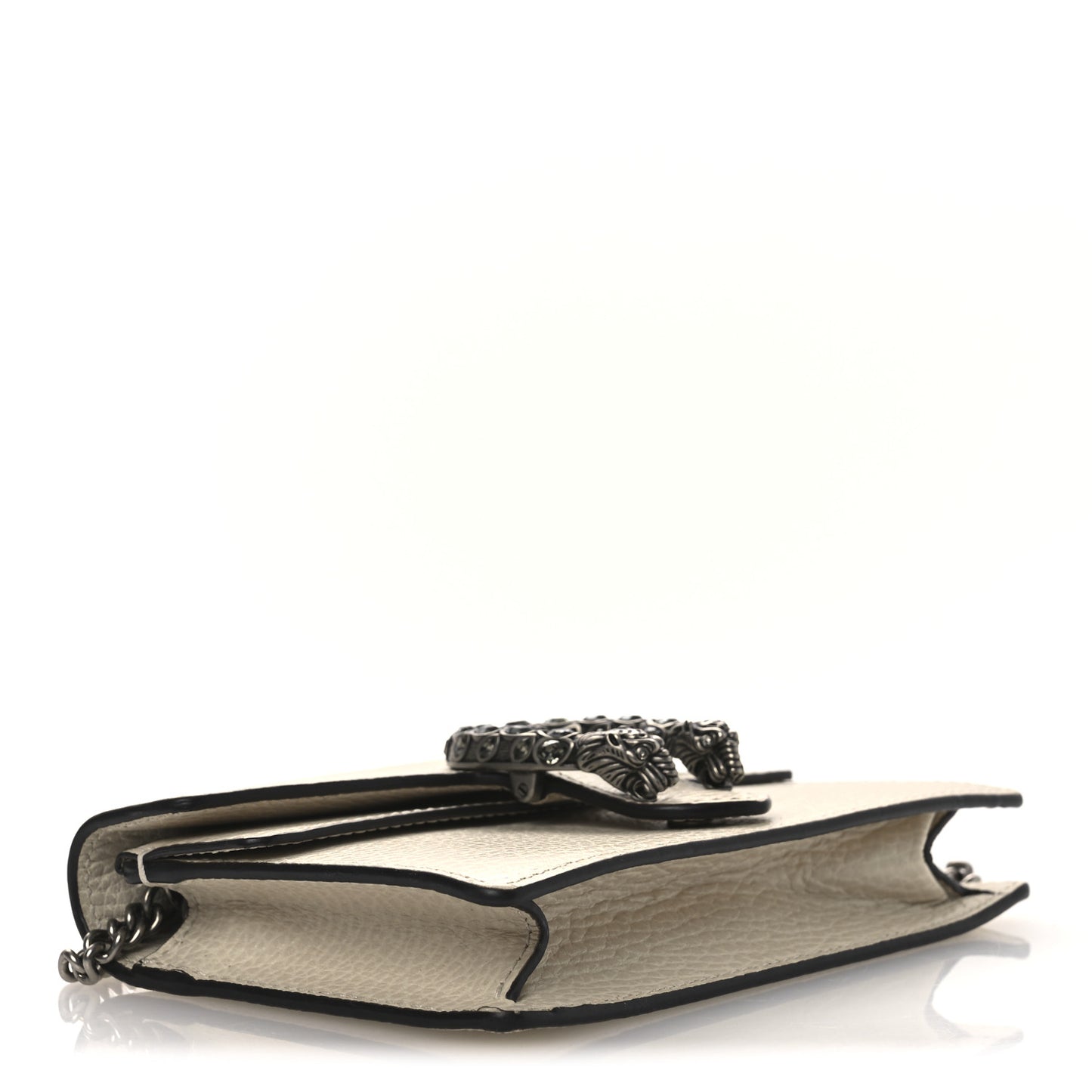 Dollar Calfskin Crystal Super Mini Dionysus Shoulder Bag Mystic White Black Diamond